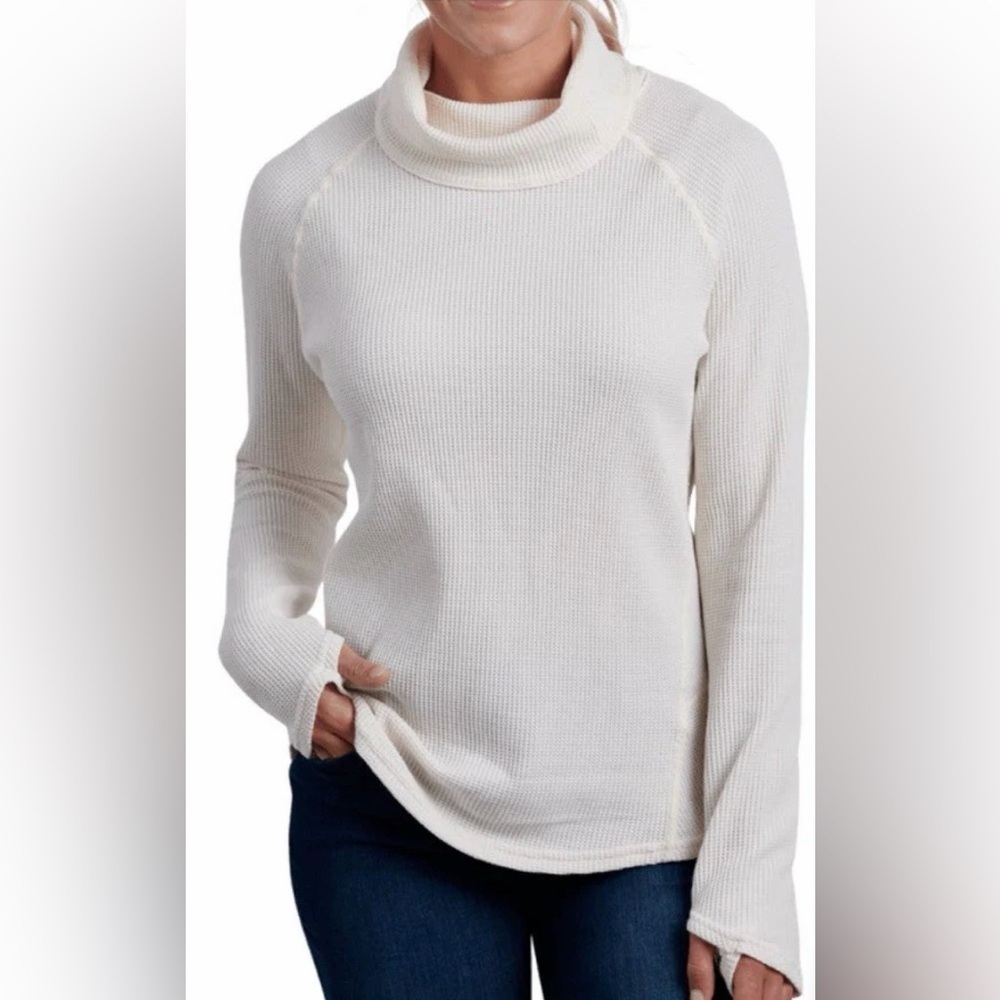 Kuhl Women's Cream Cowl Neck Sweater